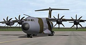 L'avion de transport Airbus A400M a t command  raison de 185 exemplaires