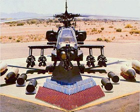 Hlicoptre de combat AH-64A Apache et son armement standard