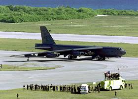 B-52 au dcollage  Diego Garcia