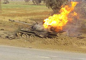 T-55 irakien dtruit