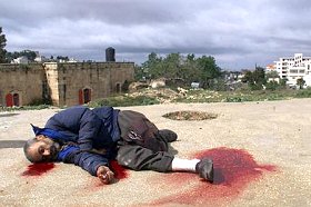Cadavre d'un Palestinien tu dans un affrontement avec Tsahal