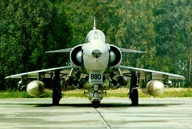 Avion de combat isralien Kfir, copie du Mirage IIIS suisse