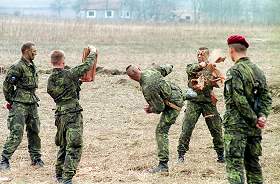 Soldats de la Rpublique tchque  l'entranement