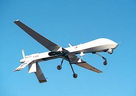 UAV Predator with Hellfire missile