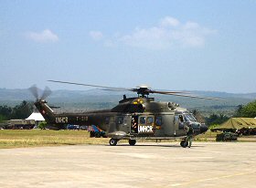 Super Puma suisse à Banda Aceh