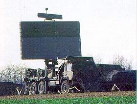 Station mobile quipe d'un radar Taflir