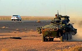 Marines en patrouille près de la frontière syrienne
