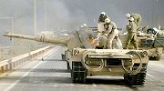 Abrams en feu