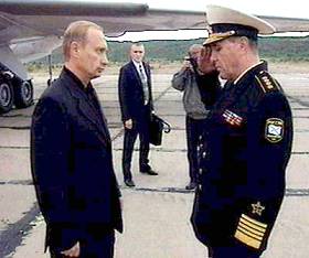 Prsident Poutine et amiral Kuroyedov