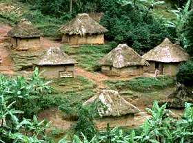 Village  l'est du Congo