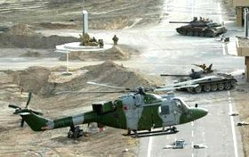 Helicoptre Lynx  Bassorah, 9.4.03