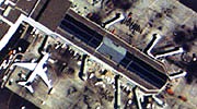 Image de l'aroport de San Francisco prise par le satellite Ikonos